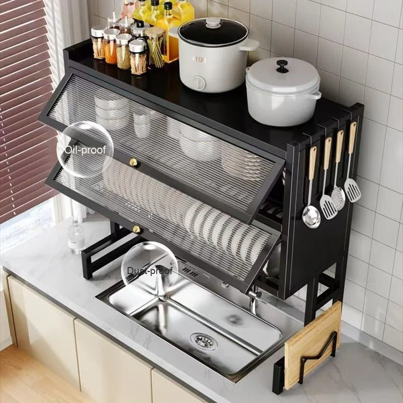Modern Dual-Layer Kitchen Sink Storage Rack - Trust Bazar
